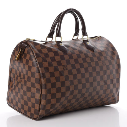 Louis Vuitton Damier Ebene Speedy 35 3 of 12