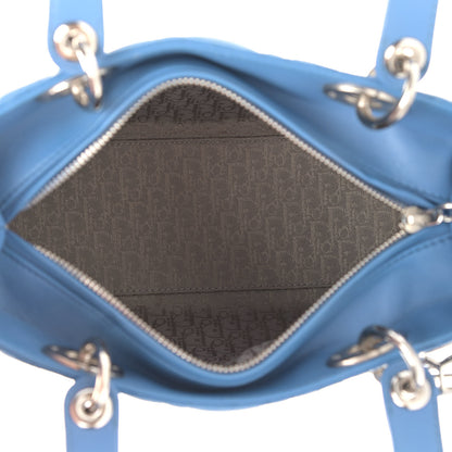Christian Dior Lambskin Cannage Medium Lady Dior Blue Pastel 5 of 9