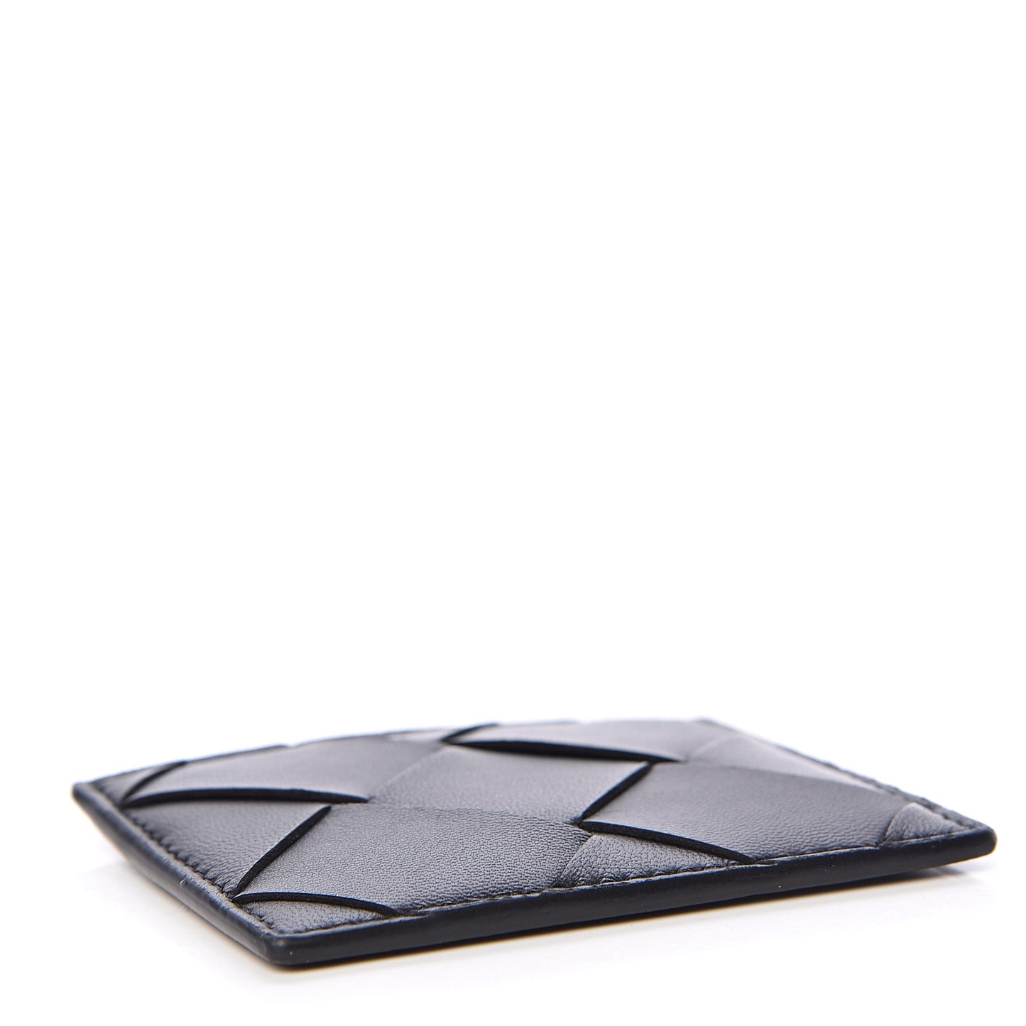 Nappa Maxi Intrecciato Card Case Black