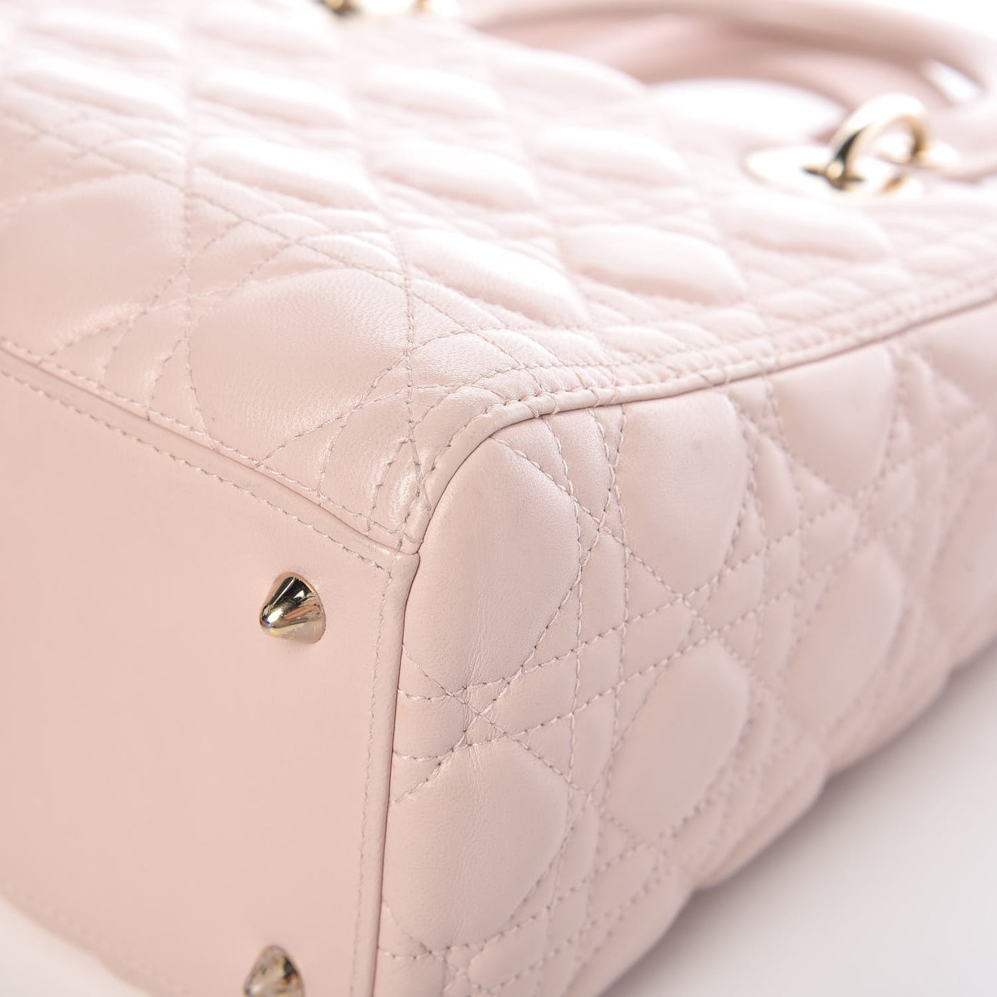 Lambskin Cannage Medium Lady Dior Light Pink