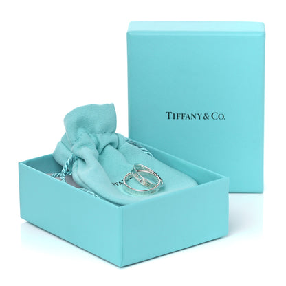Tiffany Sterling Silver 1837 Interlocking Ring 49 5 5 of 5