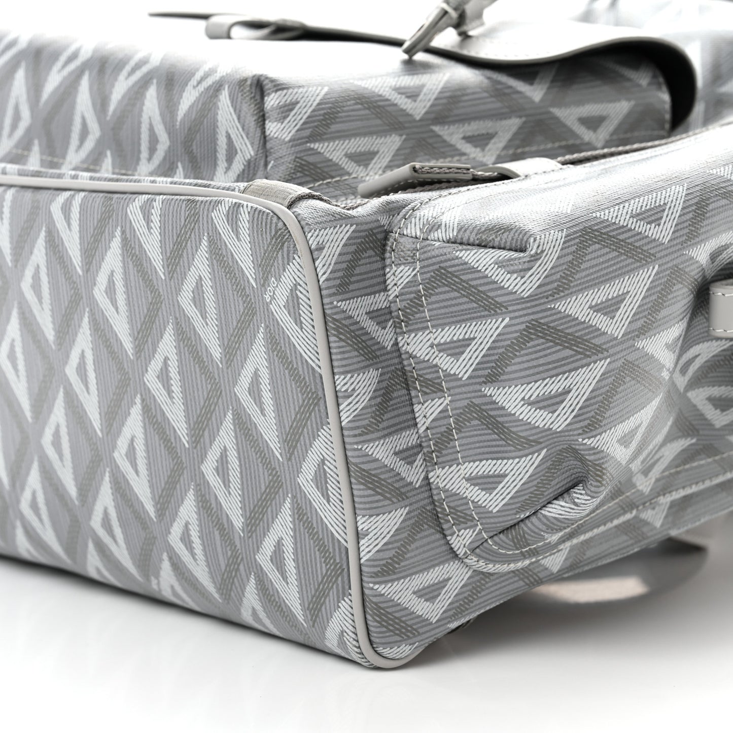 Coated Canvas CD Diamond Large Hit The Road Backpack Gray