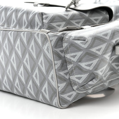 Christian Dior Coated Canvas CD Diamond Large Hit The Road Backpack Gray 9 of 9