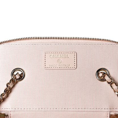 Chanel Caviar Quilted Small Vanity Case With Chain Light Beige 6 of 10