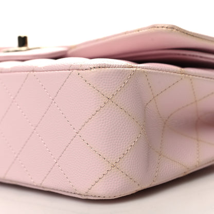 Chanel Caviar Quilted Medium Double Flap Light Pink 10 of 12