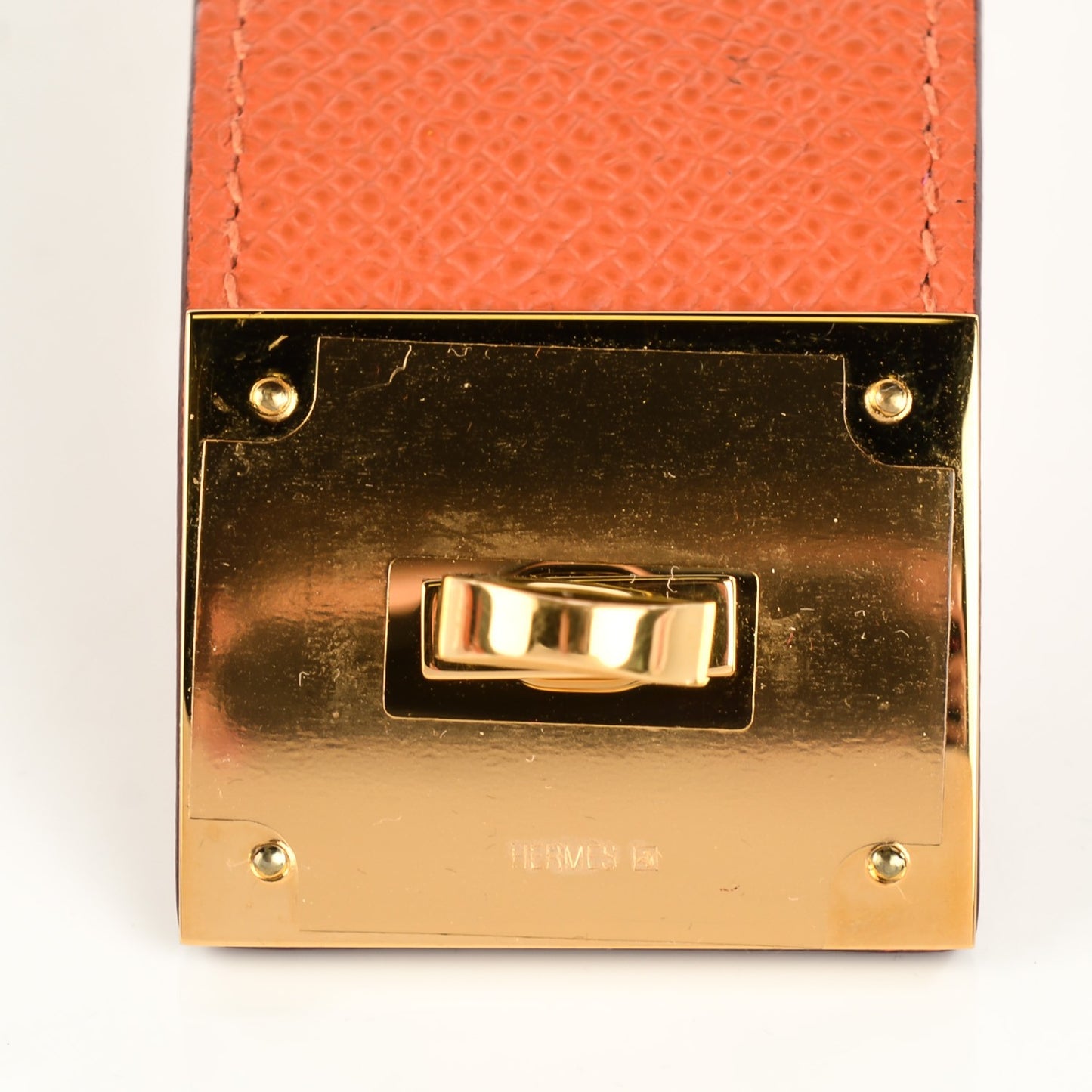 Epsom Kelly Dog Bracelet Orange