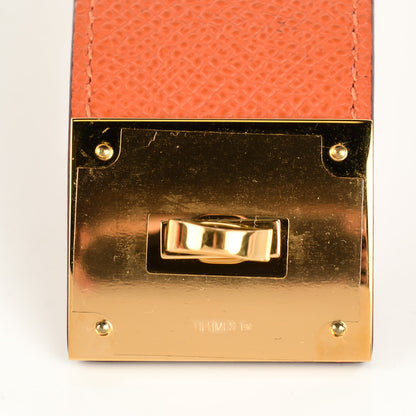 Hermes Epsom Kelly Dog Bracelet Orange 5 of 7