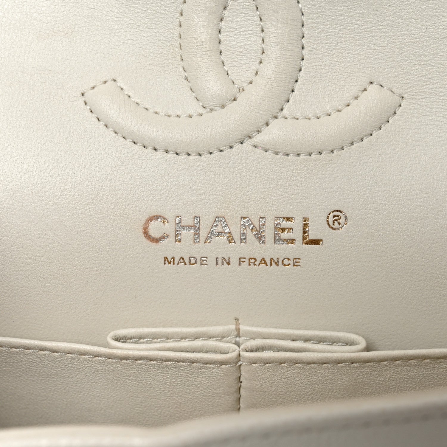 Chanel Caviar Quilted Small Double Flap White 6 of 10