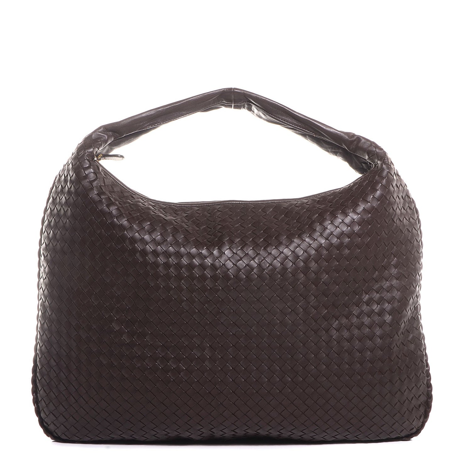 Nappa Intrecciato Maxi Veneta Hobo Ebano
