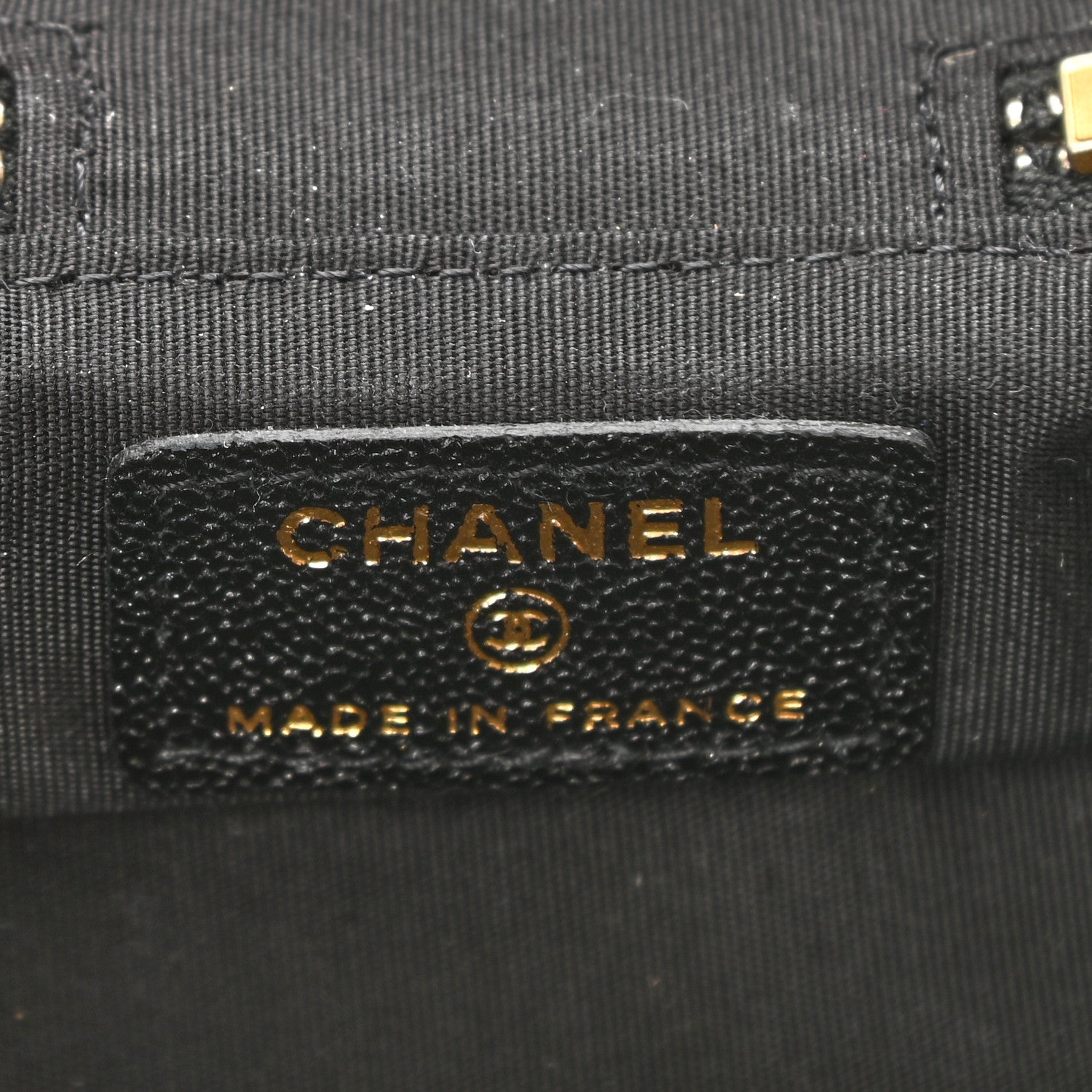 Chanel Caviar Quilted Mini Top Handle Vanity With Chain Black 6 of 11