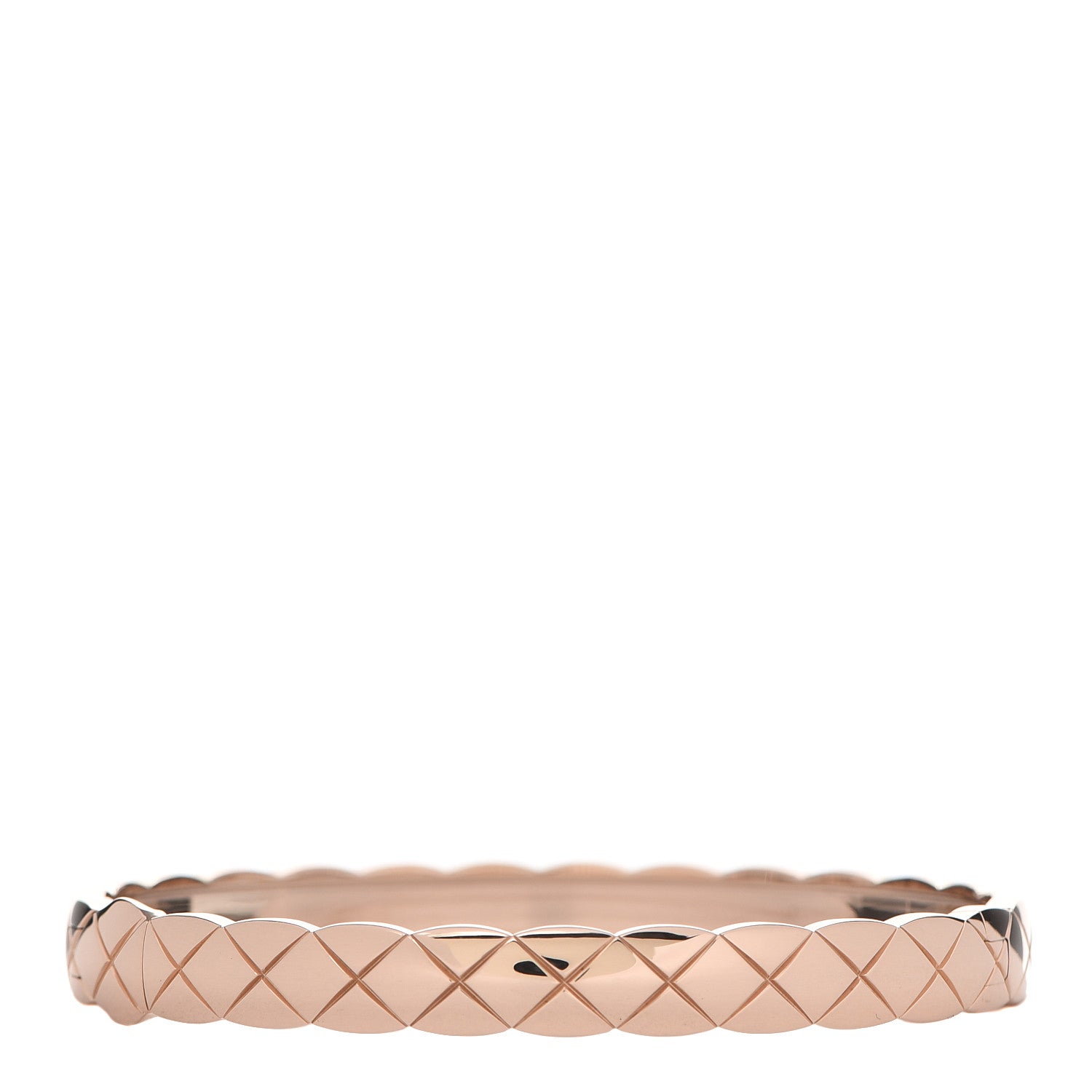 Chanel 18K Beige Gold Coco Crush Bangle Bracelet S 3 of 5