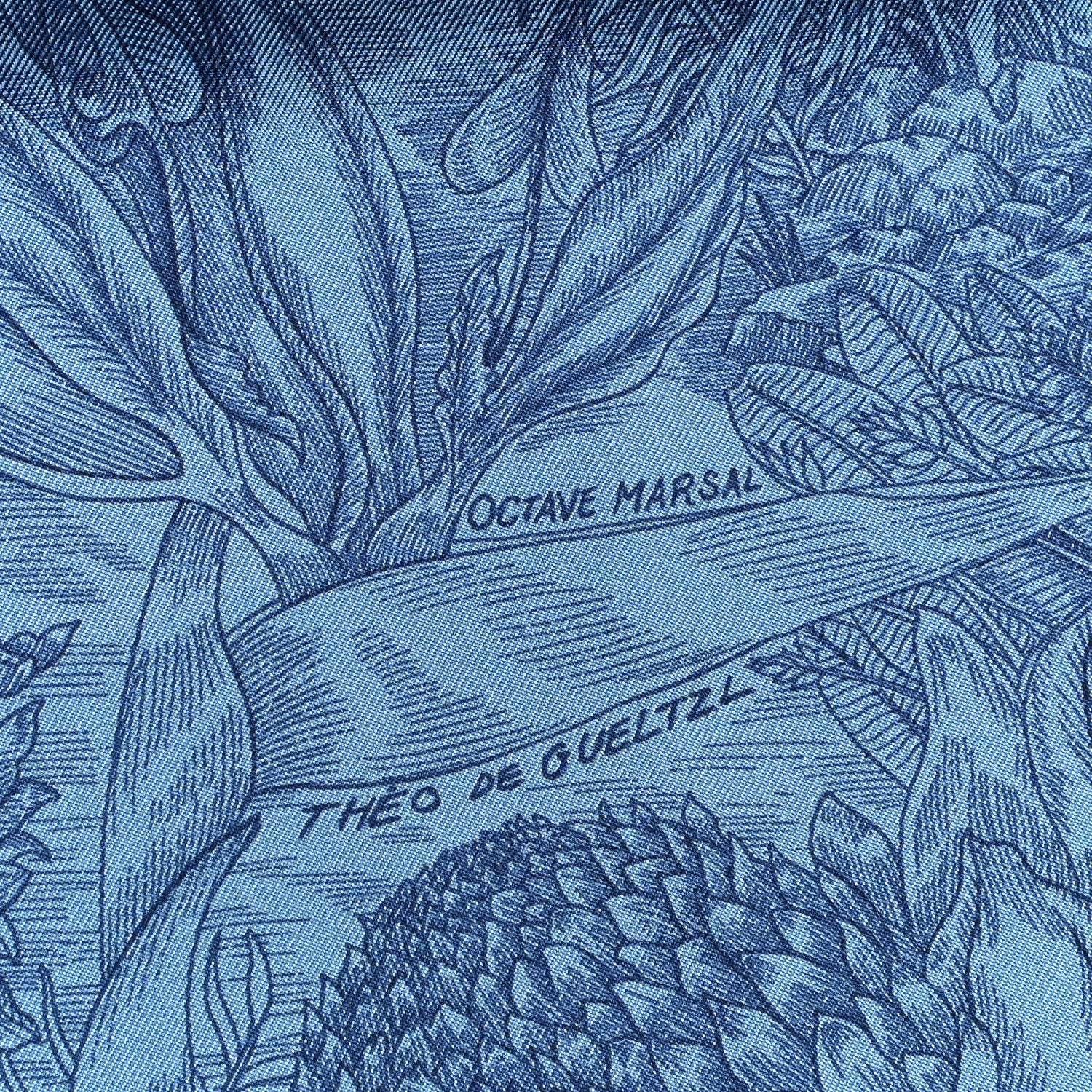 Hermes Silk Faubourg Tropical Wash Scarf 90 4 of 6