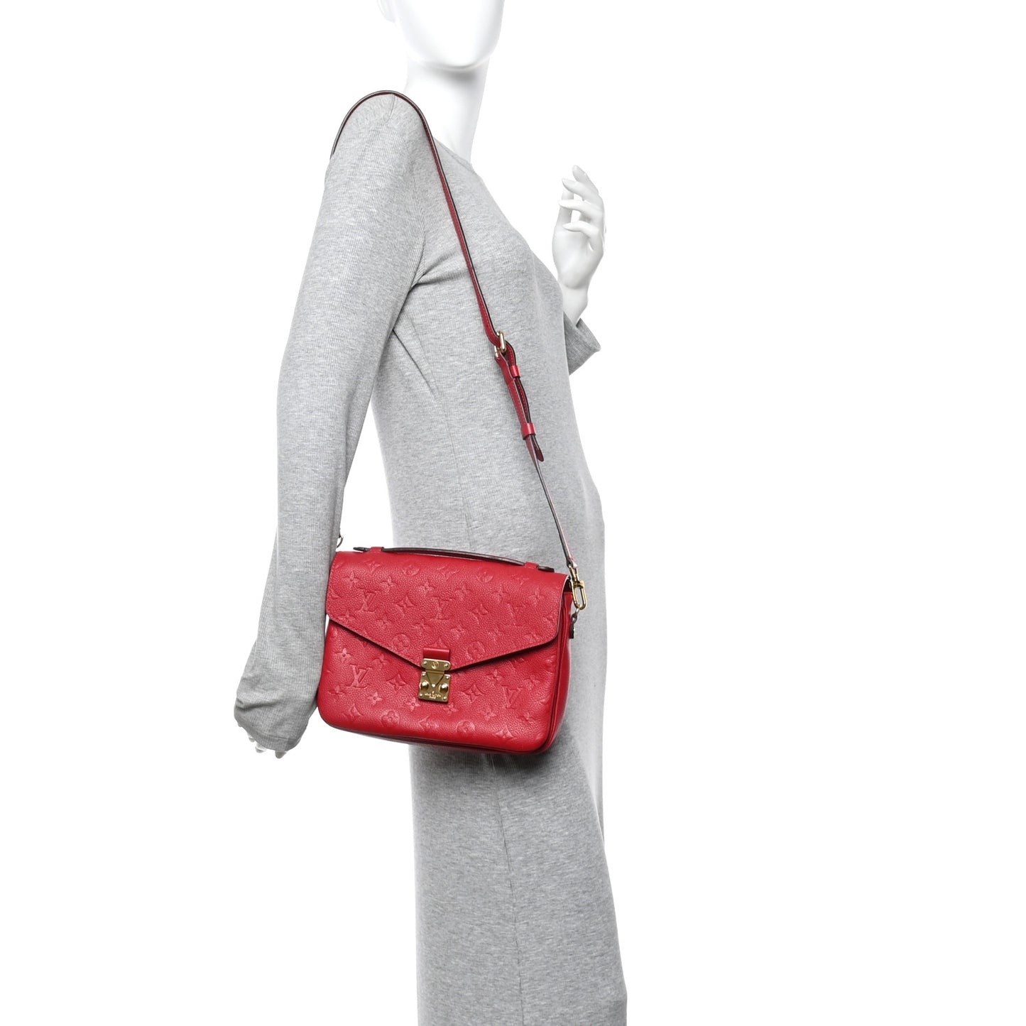 LOUIS VUITTON Empreinte Pochette Metis Scarlet Scarlet