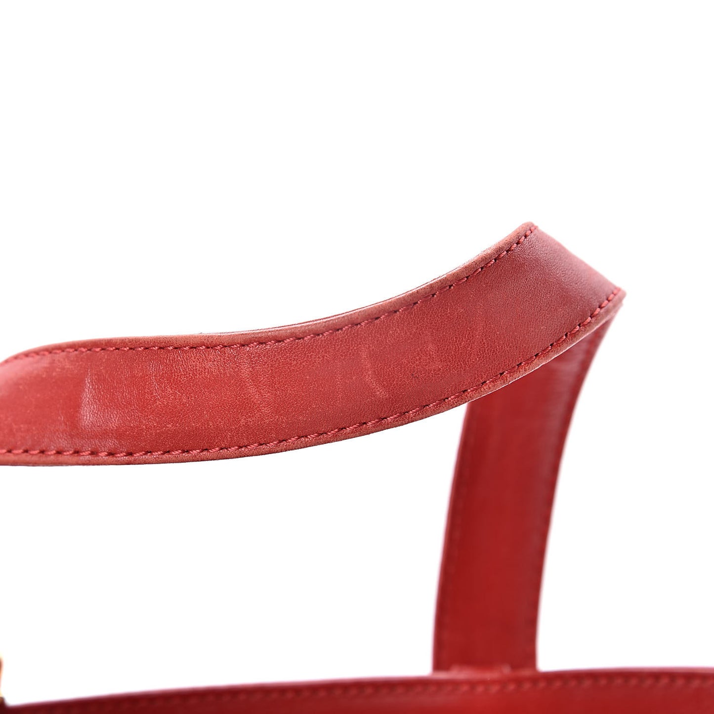 Calfskin Tote Red