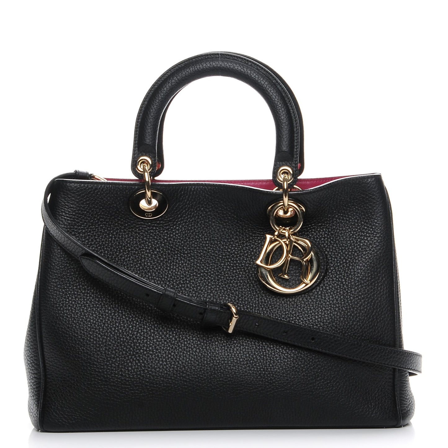 Bullcalf Medium Diorissimo Tote Black Rose Indien