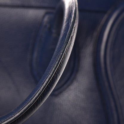 Celine Drummed Calfskin Mini Luggage Ink 13 of 14