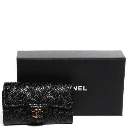Chanel Caviar Quilted 6 Key Holder Black 5 of 9