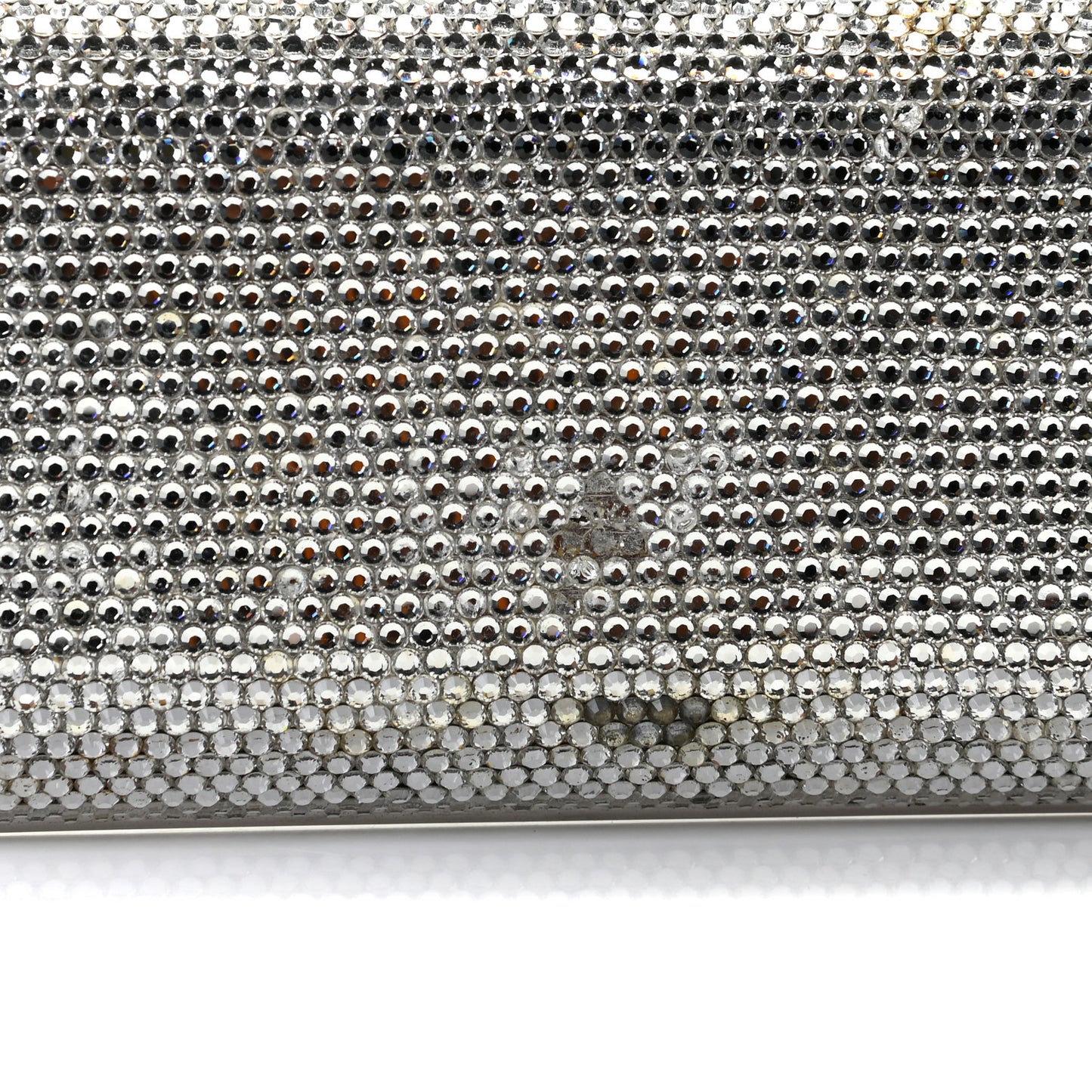 Swarovski Crystal Minaudiere Clutch Silver