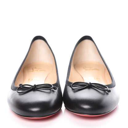 Christian Louboutin Shiny Nappa La Massine Flats 39 Black 2 of 9