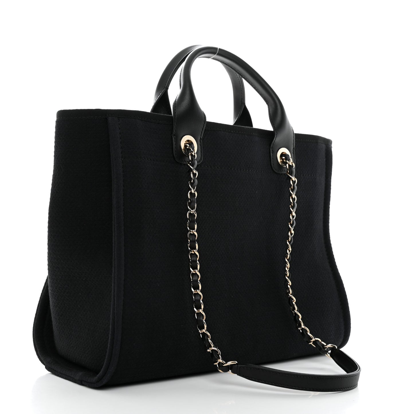 Mixed Fibers Small Deauville Tote Black