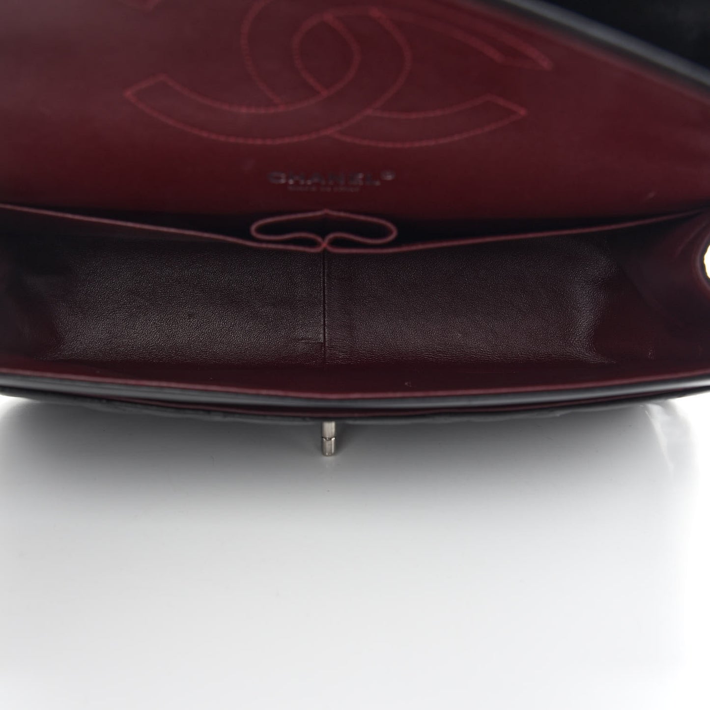 Lambskin Quilted Jumbo Double Flap Black