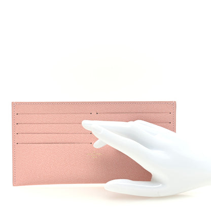 Louis Vuitton Calfskin Felicie Card Holder Insert Rose Ballerine 2 of 6