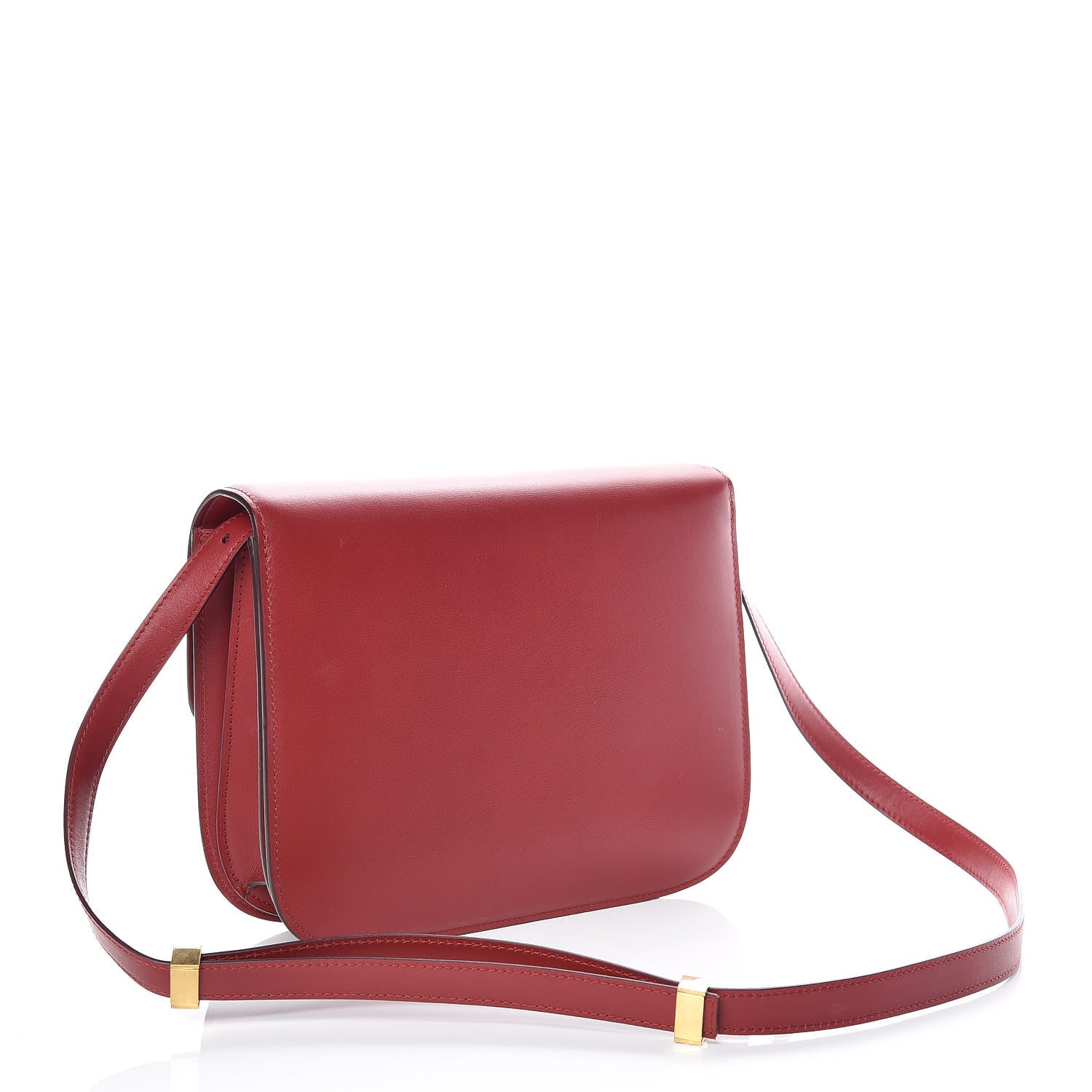 Celine Box Calfskin Medium Classic Box Flap Bag Red 3 of 9