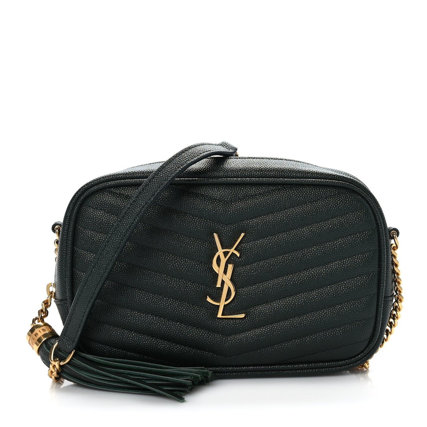 Grain De Poudre Matelasse Monogram Mini Lou Camera Bag New Vert Fonce