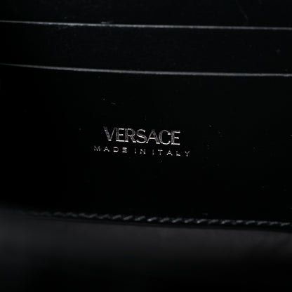 Versace Coated Canvas Calfskin La Greca Signature Shoulder Bag Multicolor 6 of 12