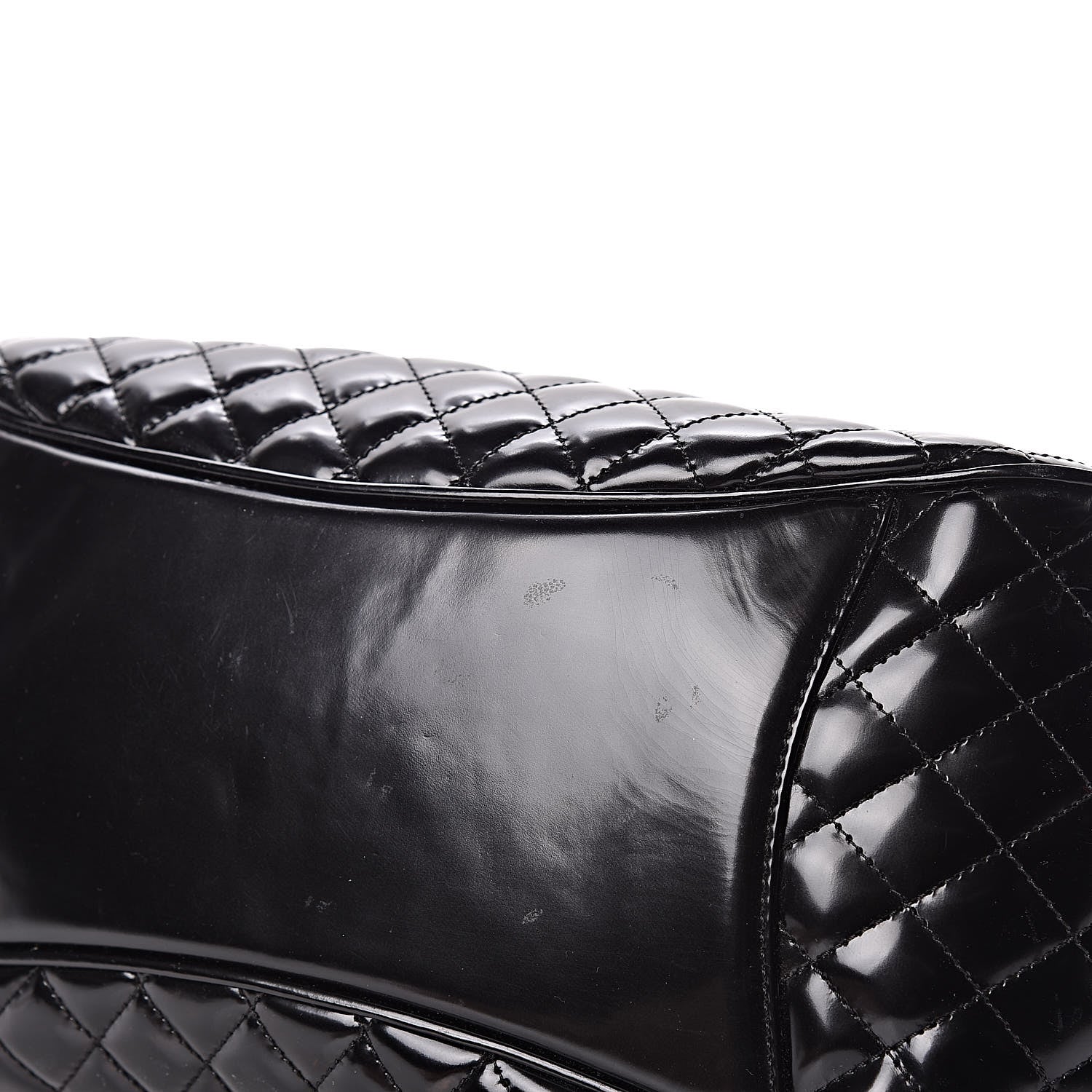 Chanel Glazed Calfskin Quilted Small Mademoiselle Frame Bag Black 10 of 10