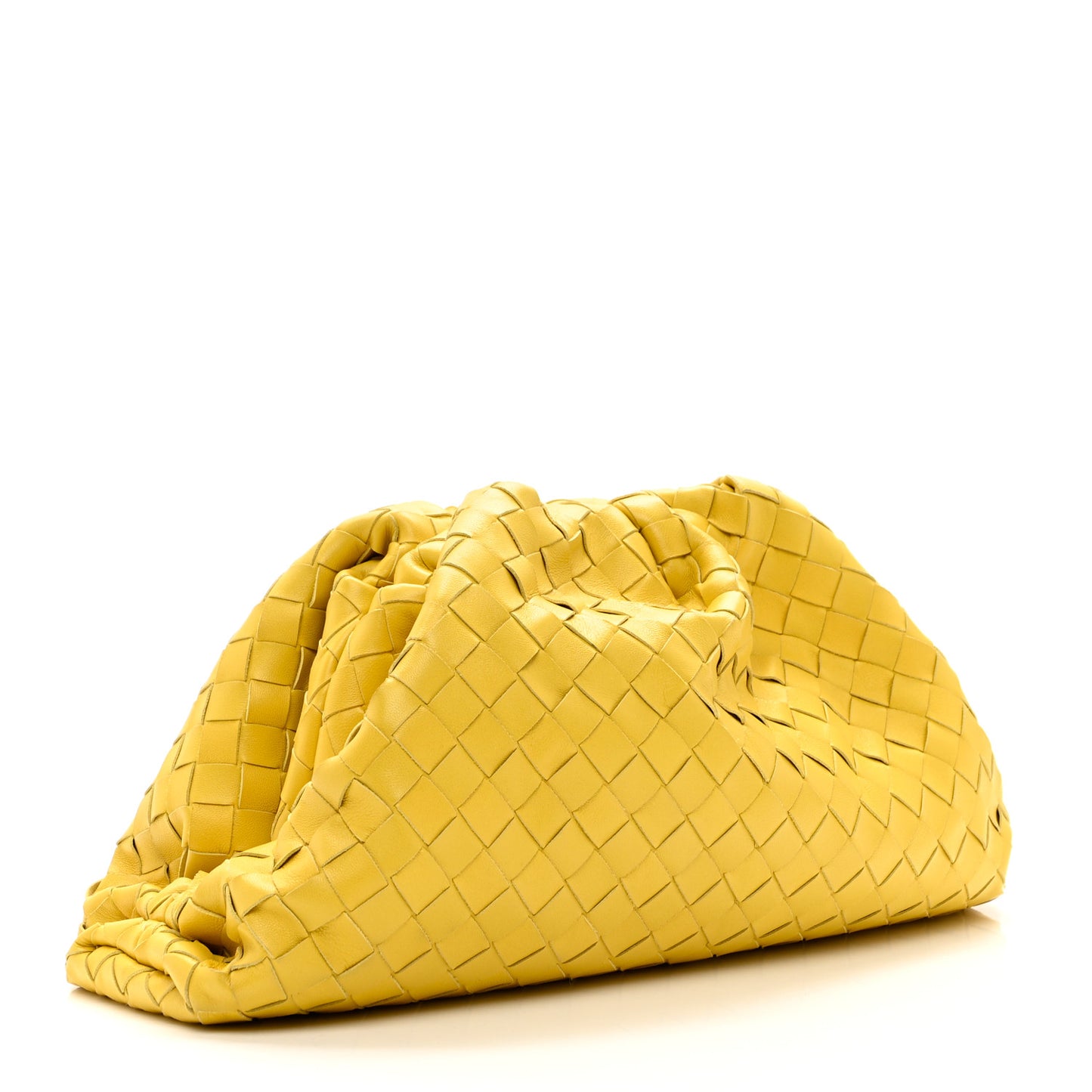 Nappa Maxi Intrecciato The Pouch Oversized Clutch Buttercup