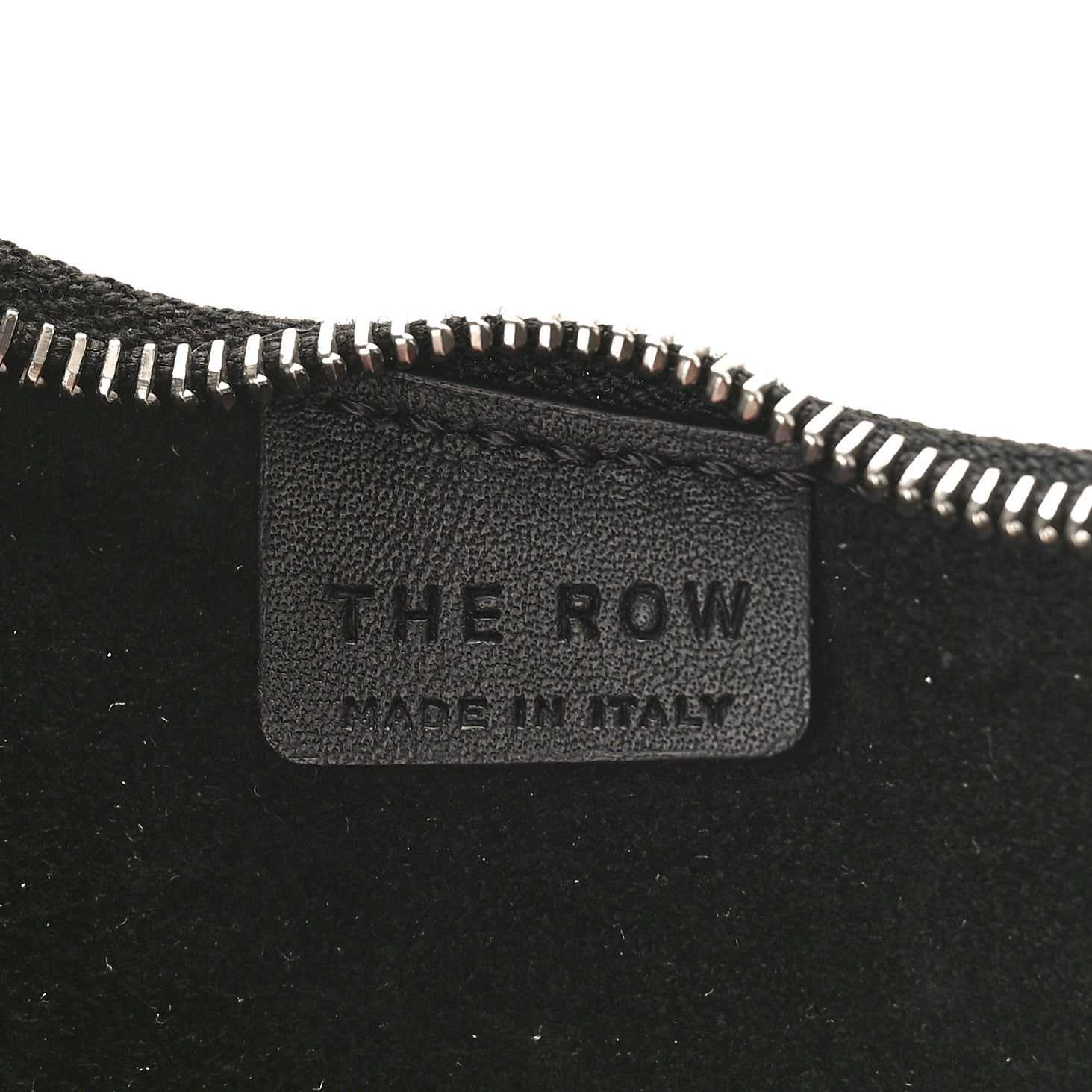 The Row Smooth Calfskin Half Moon Shoulder Bag Black 7 of 9