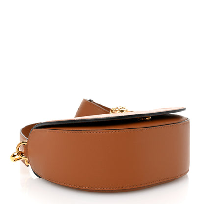 Versace Grained Calfskin La Medusa Small Shoulder Bag Brown 4 of 9