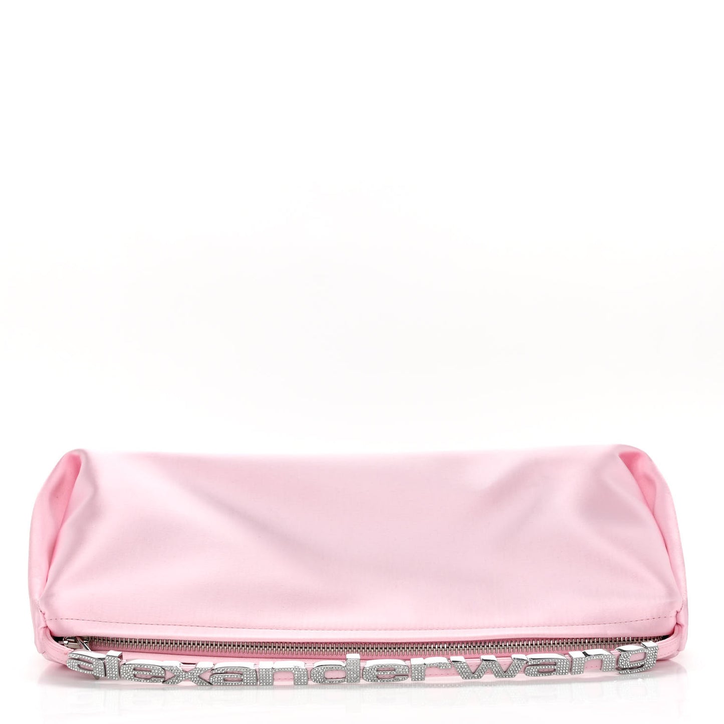 Satin Crystal Large Marquess Shoulder Bag Pink