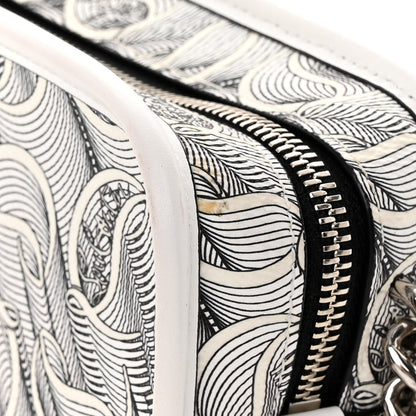 Christian Louboutin Calfskin Small Loubinth Radioloubi White Black 12 of 12