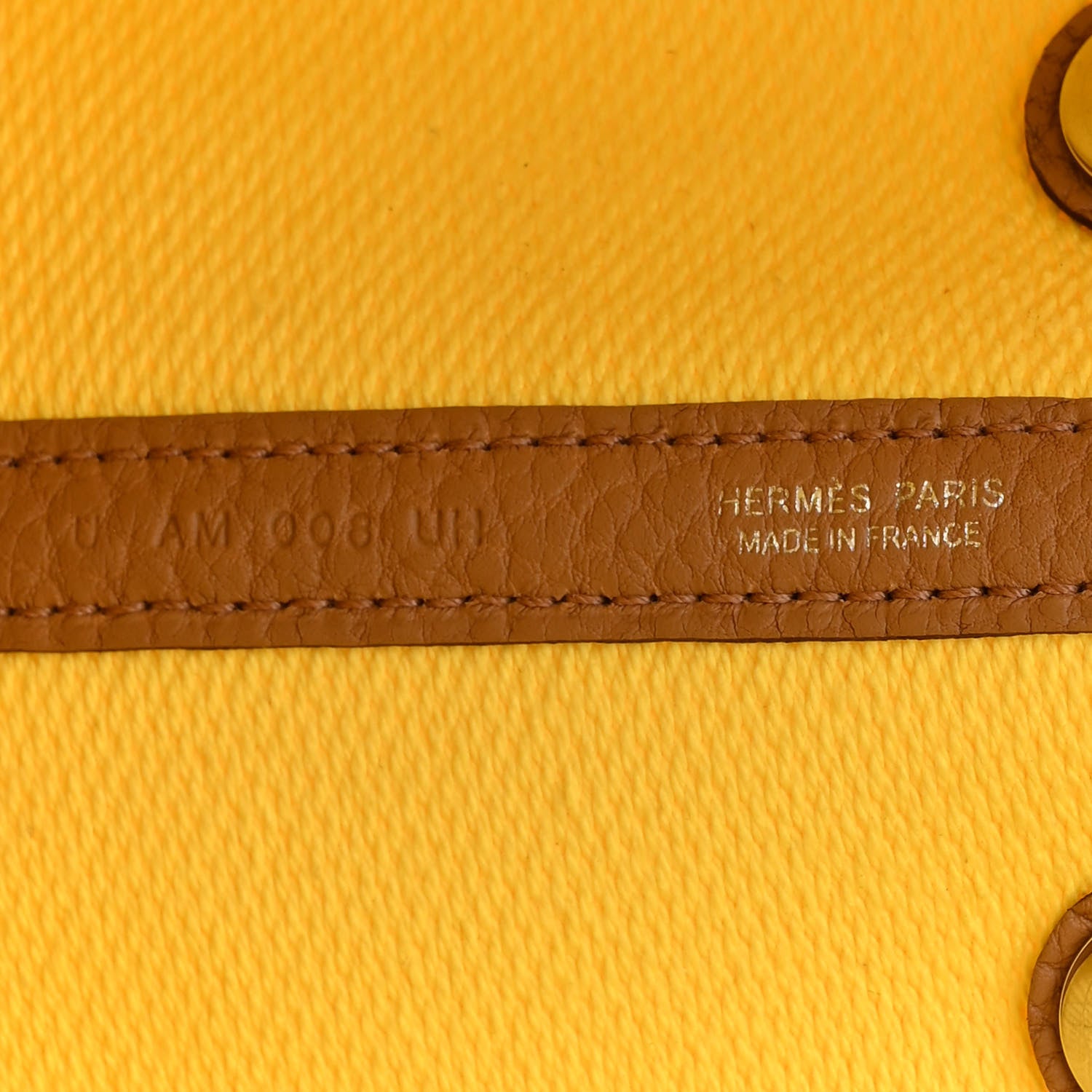 Hermes Twill H Negonda Garden Party 30 TPM Ecru Jaune De Naples Biscuit 5 of 9