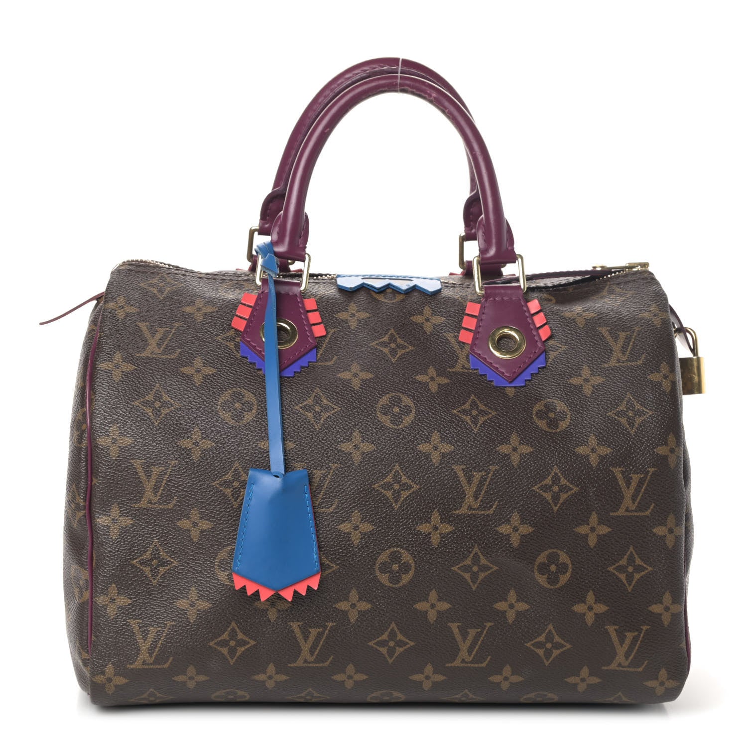 Louis Vuitton Monogram Totem Speedy 30 Magenta 1 of 4