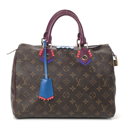 Louis Vuitton Monogram Totem Speedy 30 Magenta 1 of 4