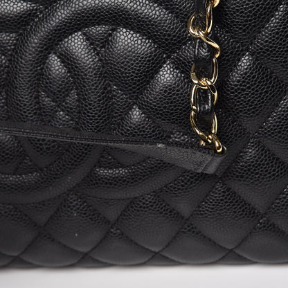 Chanel Caviar Quilted Grand Shopping Tote GST Black 12 of 22