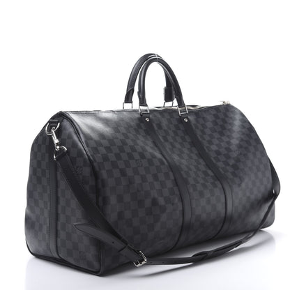 Louis Vuitton Damier Graphite Keepall Bandouliere 55 2 of 11