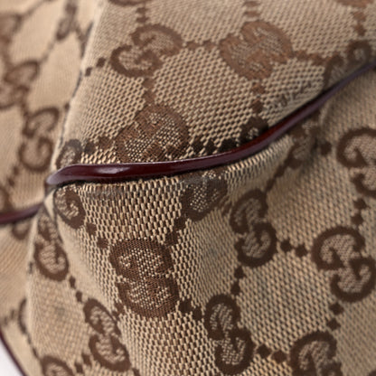 Gucci Monogram Medium Eclipse Shoulder Bag Red 9 of 30