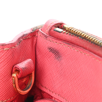 Prada Saffiano Mini Galleria Double Zip Tote Fragola 18 of 23