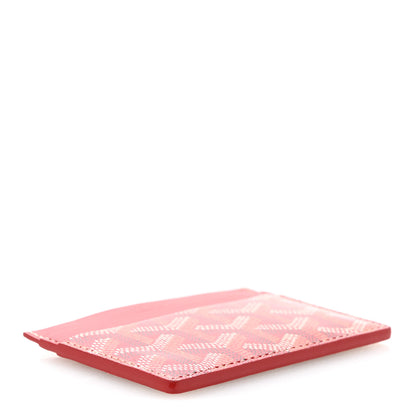 Goyard Goyardine Saint Sulpice Card Holder Red 4 of 8