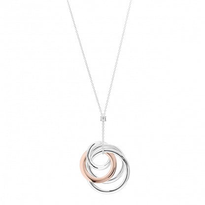 Tiffany Sterling Silver Rubedo 1837 Circles Pendant Necklace 1 of 4
