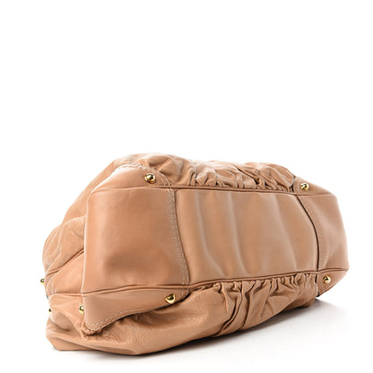Gucci Calfskin Large Jockey Hobo Tan 4 of 10
