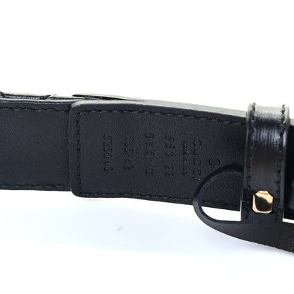 Gucci Calfskin Trapuntata Zumi 30mm Belt 105 42 Black 8 of 8