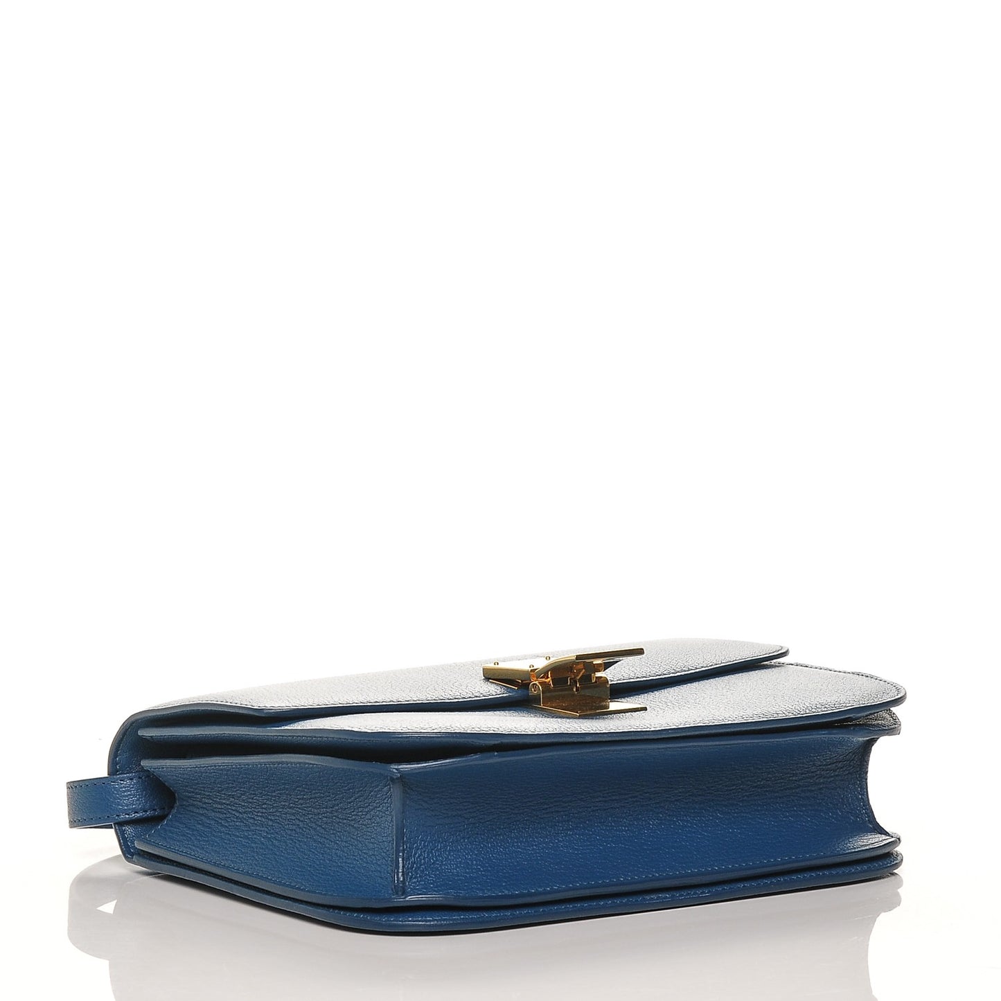 Goatskin Medium Classic Box Flap Bag Deepsea