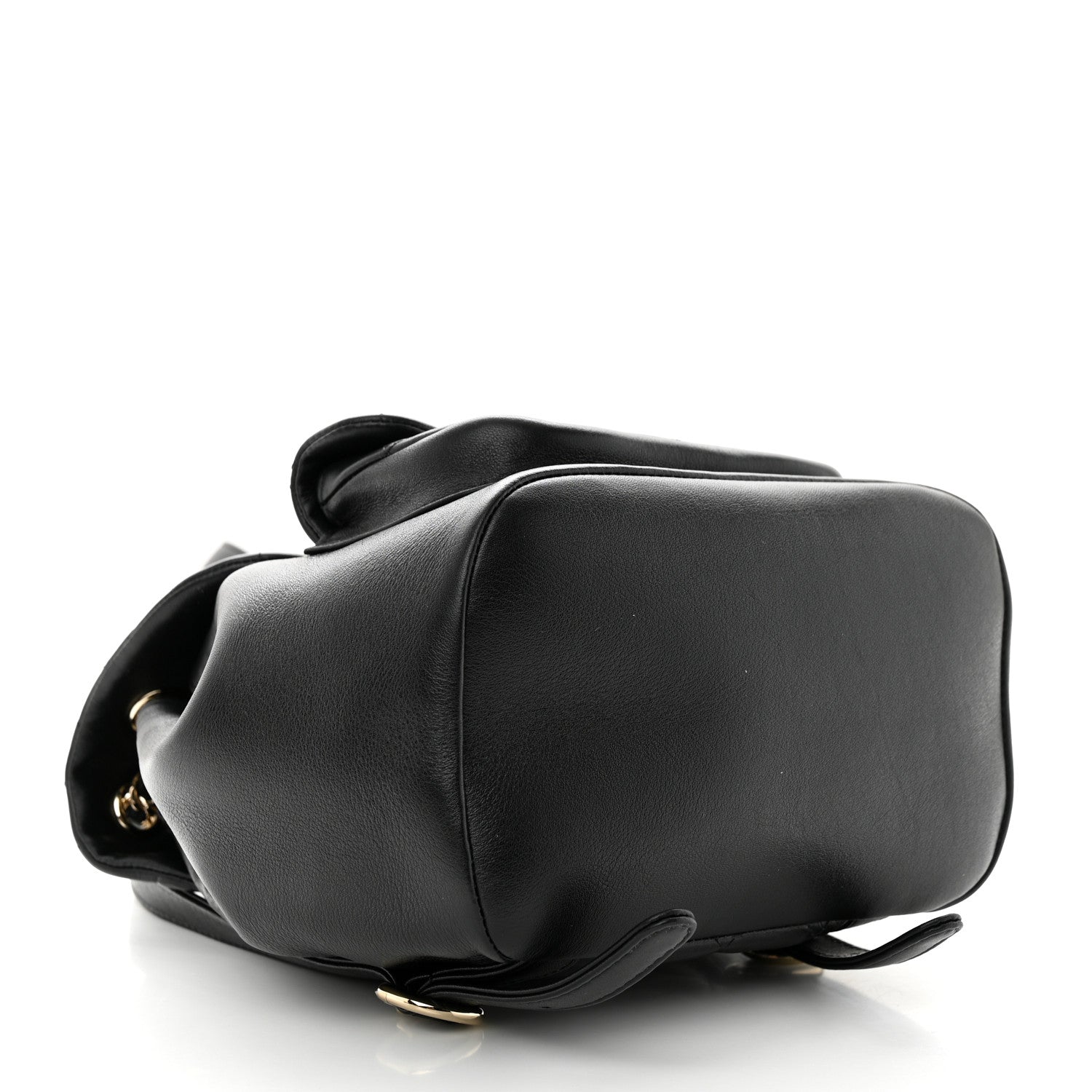 Chanel Lambskin Quilted Small Duma Drawstring Backpack Black 4 of 10