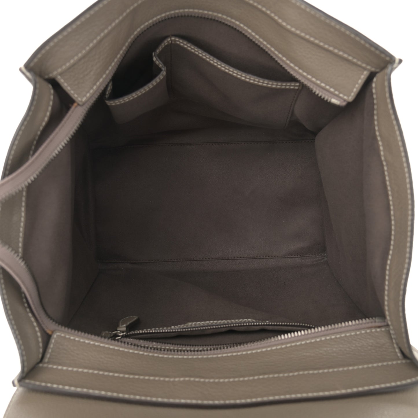 Drummed Calfskin Mini Luggage Souris