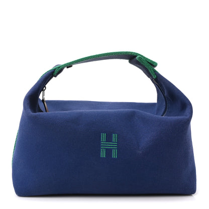 Hermes Canvas Large Bride-A-Brac Pouch Marine 1 of 10